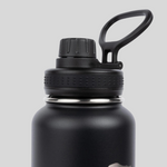 Заредете изображението в програмата за преглед на галерия, Термос от неръждаема стомана Insulated Stainless Steel Water Bottle 1000ML – Black