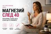 Магнезий след 40 години – бисглицинат, цитрат, дозировка и прием