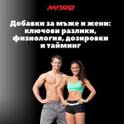 Добавки за мъже и жени: ключови разлики, физиология, дозировки и тайминг