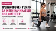 Тренировъчен режим за жени начинаещи във фитнеса с пълна програма и упражнения