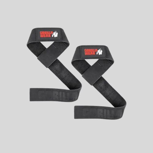 Фитили 100% кожа Leather Lifting Straps – Black