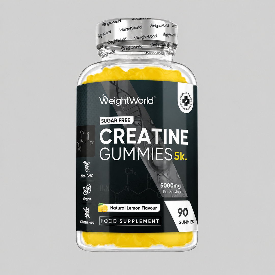 WeightWorld Креатин Монохидрат Гъми 1666 mg с вкус на лимон | Creatine Gummies – 90 желирани таблетки