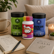 Протокол Анти-Стрес — Ниво 2 (STANDARD) с GO FITNESS Ashwa+ KSM-66, GO FITNESS Magnesium Citrate и Cvetita Herbal Happylls за спокойствие, фокус и емоционален баланс