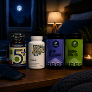 Протокол Sleep & Recovery - Ниво 2 (STANDARD) с Thorne Magnesium Glycinate, GO FITNESS Sleep Melatonin, GO FITNESS Ashwa+ KSM-66 и Cvetita Herbal Phase 5+ Daily