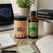 Протокол Памет & Концентрация — Ниво 1 (BASIC) с GO FITNESS Super Omega 3 и Cvetita Herbal Ginkgo Biloba Max