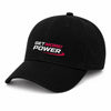 Черна унисекс спортна шапка Get More Power Signature Cap с бродирано лого
