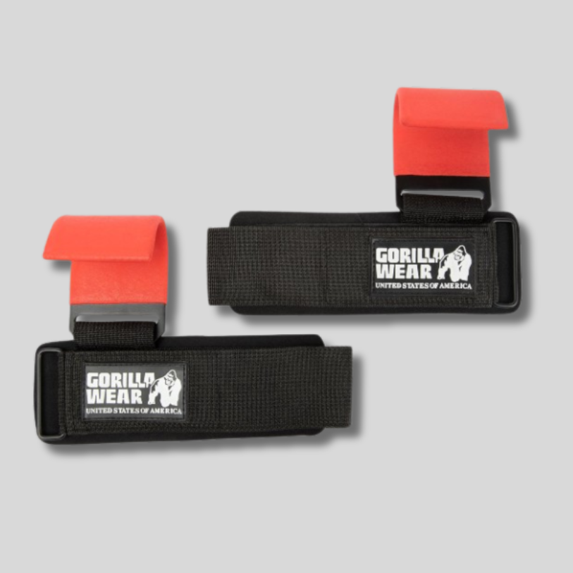 Стоманени куки с накитник Weight Lifting Hooks Black/Red
