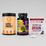 Протокол Памет & Концентрация — Ниво 2 (STANDARD) с GO FITNESS Super Omega 3, Cvetita Herbal Brain Body Booster и SCN Active Brain & Neurosystem за памет, концентрация и фокус