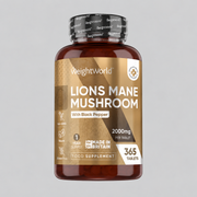 WeightWorld Лъвска Грива с Черен Пипер | Lion's Mane Mushroom – 365 таблетки