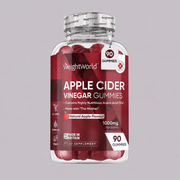 WeightWorld Ябълков оцет (гъми) с витамин C, B6, B9, B12 и хром, 90 желирани таблетки – основна снимка на опаковката