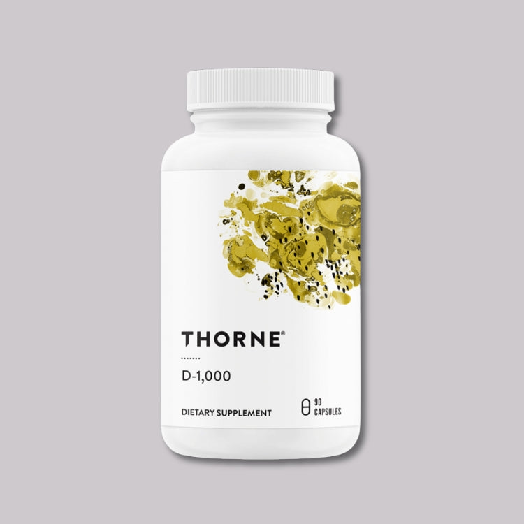 Thorne D-1000 – Витамин D3 1000 IU (25 µg), 90 капсули