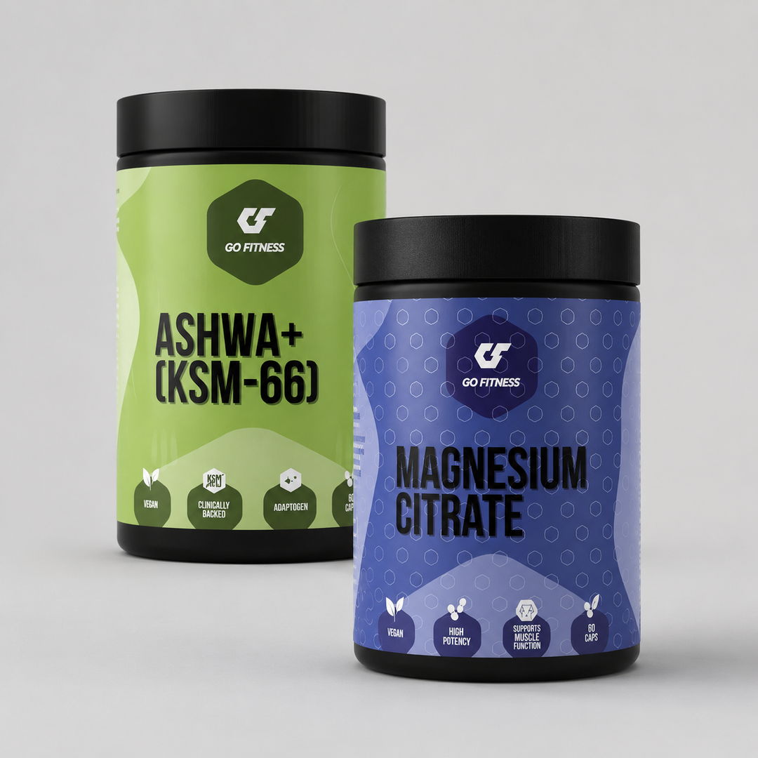 Протокол Анти-Стрес — Ниво 1 (BASIC) с Ashwa+ KSM-66 и Magnesium Citrate за подпомагане на нервната система, управлението на стреса и баланса на кортизола