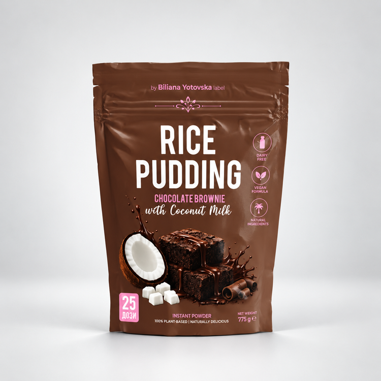 Biliana Yotovska Label Rice Pudding – оризов грис с кокосово мляко, 775 g