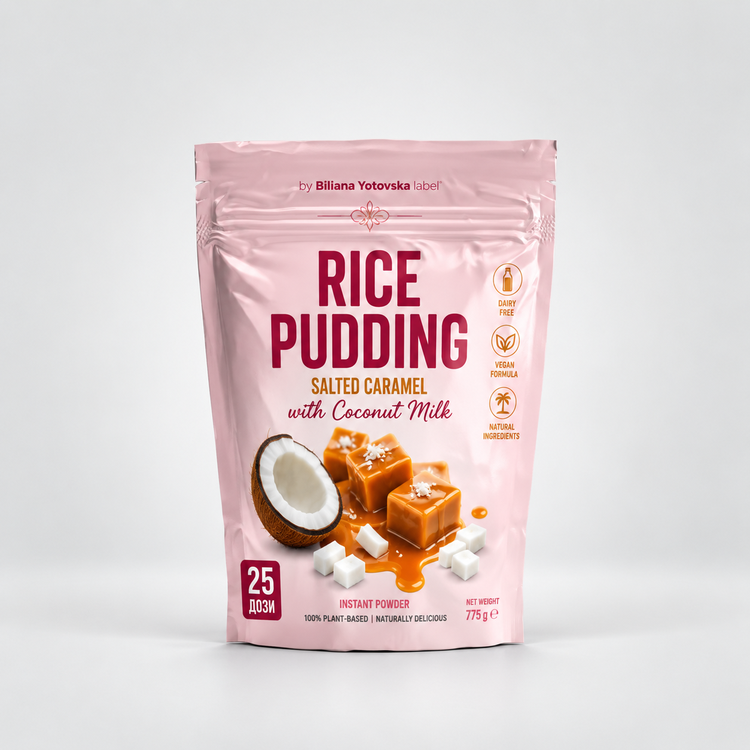 Biliana Yotovska Label Rice Pudding – оризов грис с кокосово мляко, 775 g