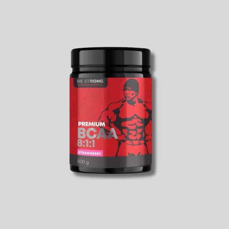 Be Strong BCAA 500 g Strawberry - GetMorePower.bg
