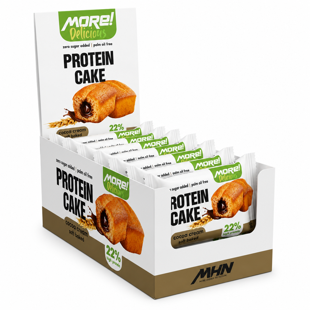 Протеинов кейк без захар какао 40 г – MORE Delicious Protein Cake