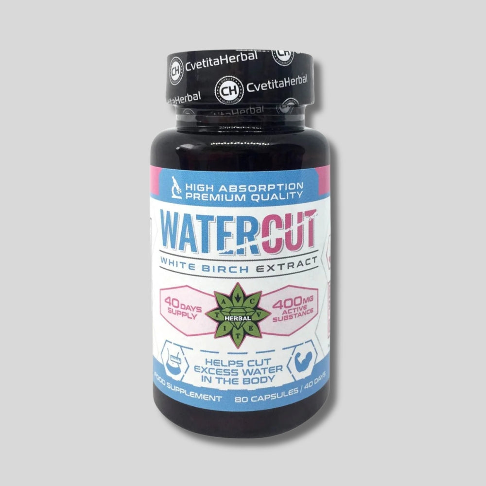 Cvetita Herbal - Екстракт Бяла Бреза - WaterCut (80 капсули х 400 mg) - GetMorePower.bg