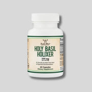 Double Wood - Holy Basil (Tulsi) / Свещен Босилек 250 mg – Антистрес, Добро Настроение и Нервен Баланс - GetMorePower.bg