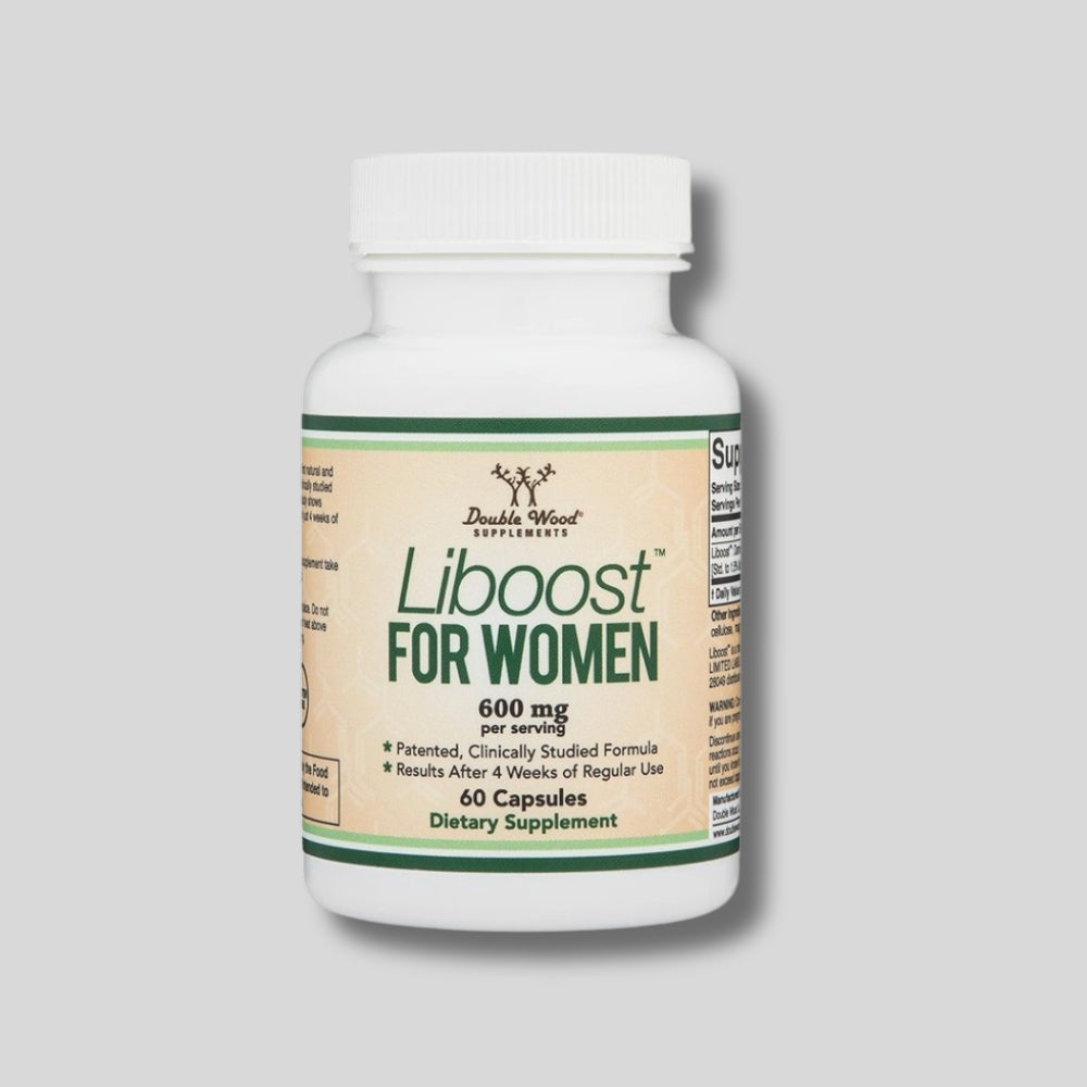 Double Wood - Liboost Damiana – Натурална Подкрепа за Либидо, Енергия и Хормонален Баланс - 600 mg, 60 капсули - GetMorePower.bg