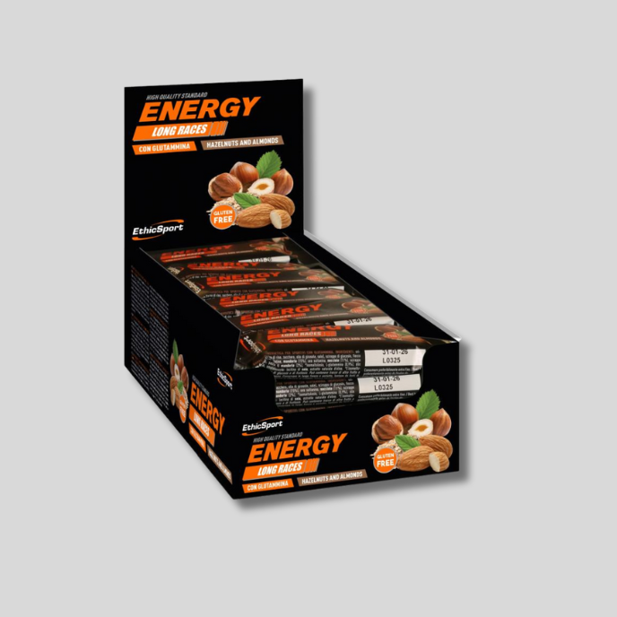 Energy bar for athletes with Glutamine - Лешник и бадем - Опаковка 30 бр. - 1бр. / 45 гр. - GetMorePower.bg