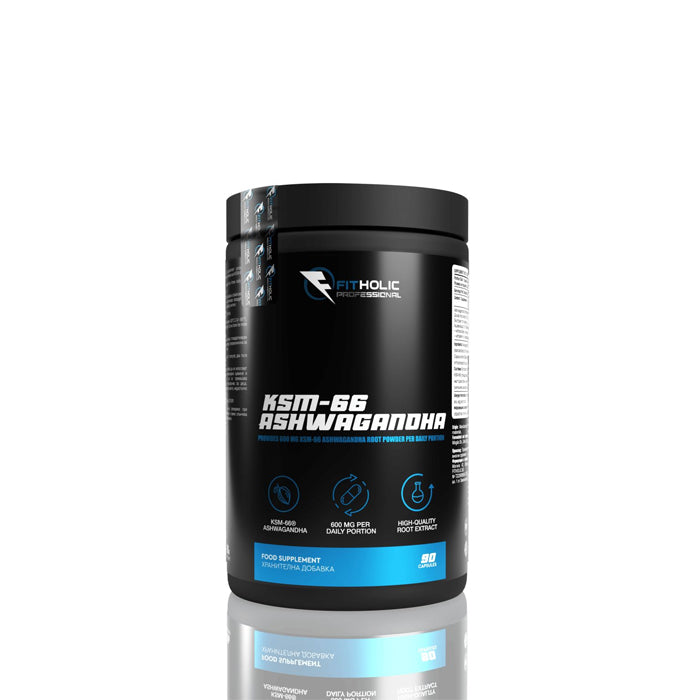 Fitholic Professional KSM-66 Ashwagandha 600 mg 60 капсули (30 дози) - GetMorePower.bg
