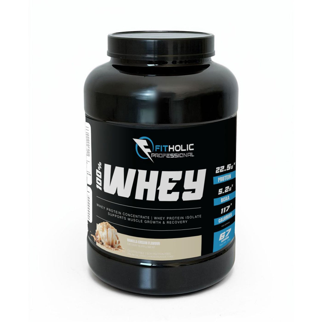 Fitholic Professional 100% Whey Protein Blend Ванилия 2000 г - GetMorePower.bg