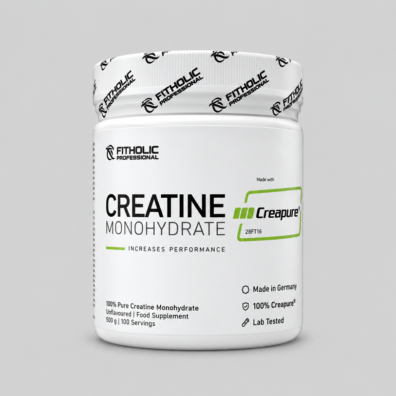Fitholic Professional Creapure® Creatine Monohydrate – 100% креатин монохидрат, 500 г (100 дози)