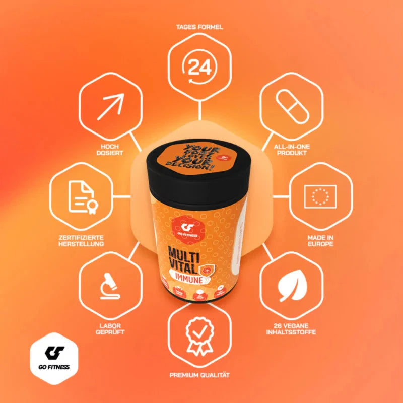 GO FITNESS - Multivital - 120 капсули - GetMorePower.bg