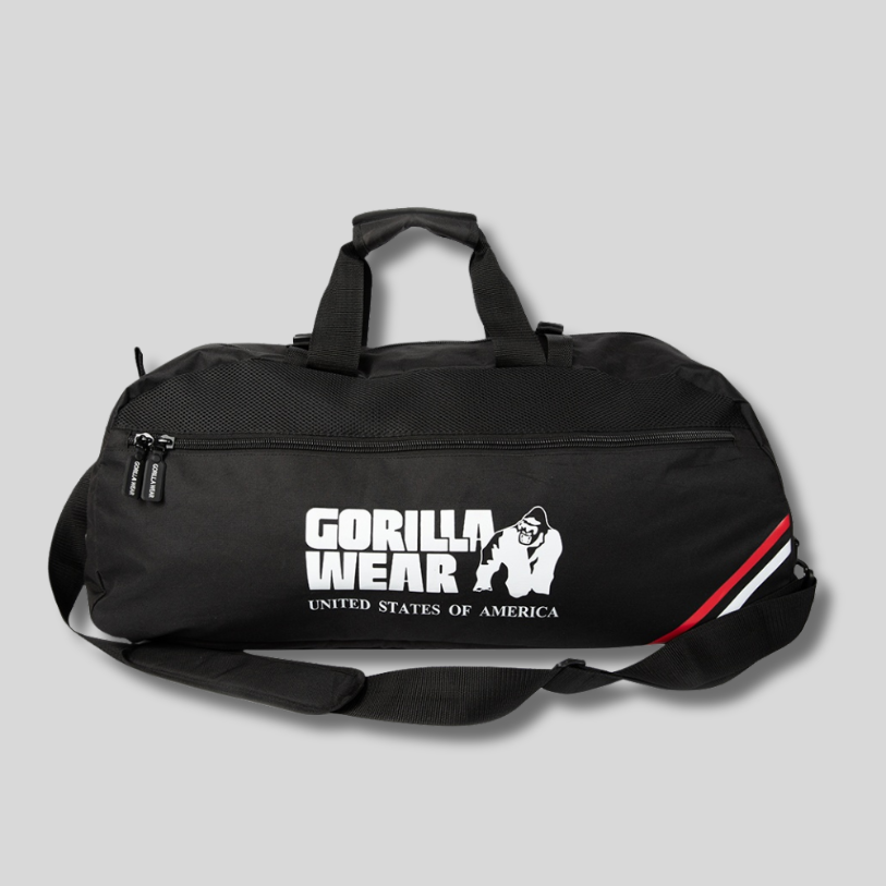 GORILLA WEAR 2 в 1 спортен сак и раница Norris Hybrid Gym Bag/Backpack – Black - GetMorePower.bg