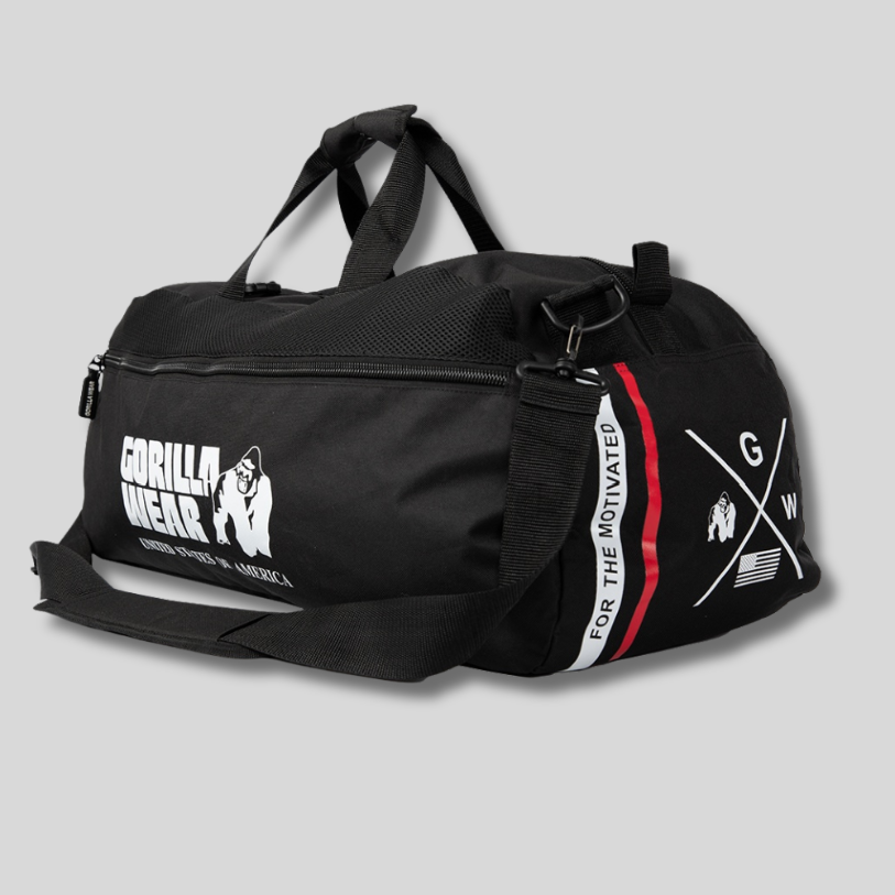 GORILLA WEAR 2 в 1 спортен сак и раница Norris Hybrid Gym Bag/Backpack – Black - GetMorePower.bg