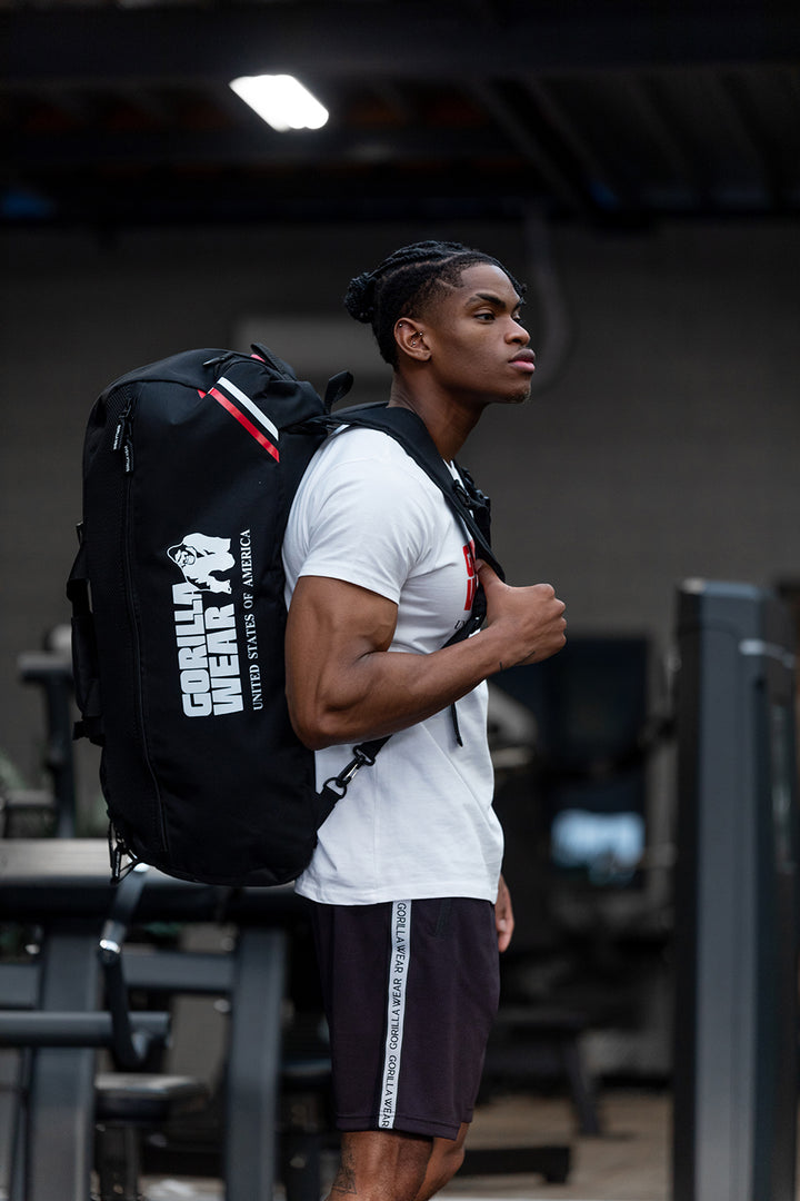 GORILLA WEAR 2 в 1 спортен сак и раница Norris Hybrid Gym Bag/Backpack – Black - GetMorePower.bg