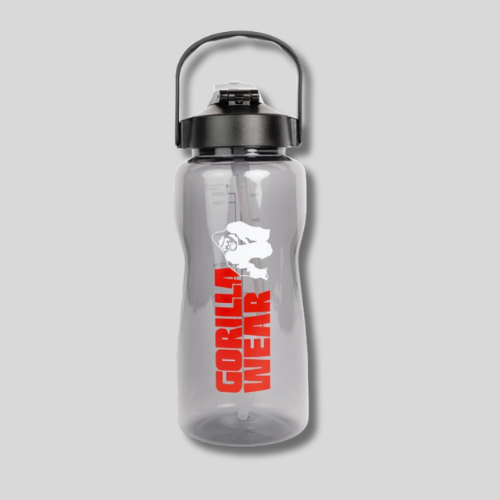 GORILLA WEAR Туба за вода с протектор 2L Water Bottle With Sleeve – Black - GetMorePower.bg