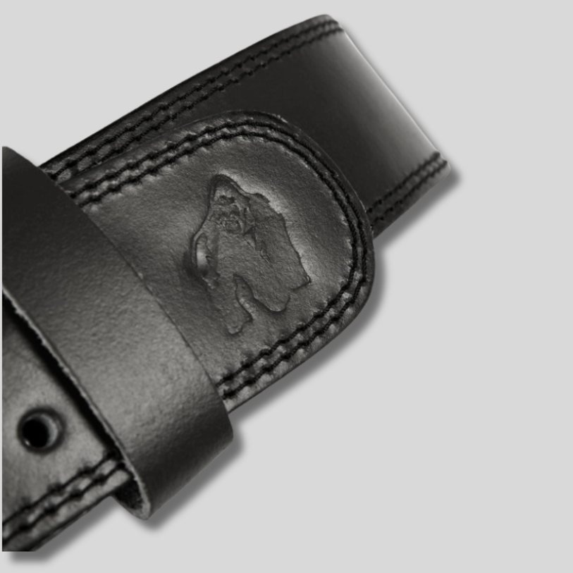 GORILLA WEAR Кожен колан 4 Inch Padded Leather Lifting Belt – Anthracite - GetMorePower.bg