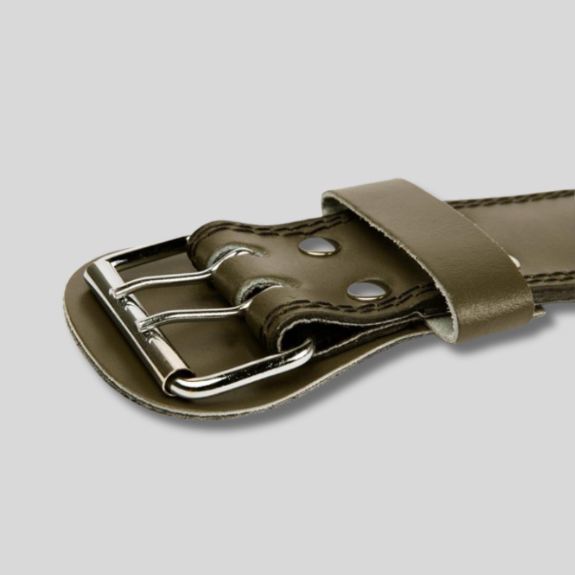 GORILLA WEAR Кожен колан 4 Inch Padded Leather Lifting Belt – Army Green - GetMorePower.bg