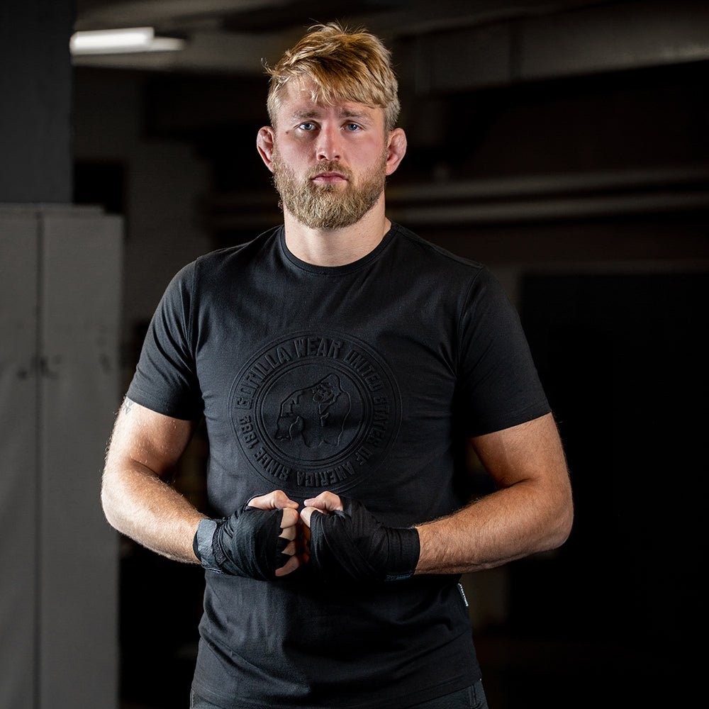 GORILLA WEAR Бинтове бокс Boxing Hand Wraps – Black – 2.5m-3m-4m - GetMorePower.bg