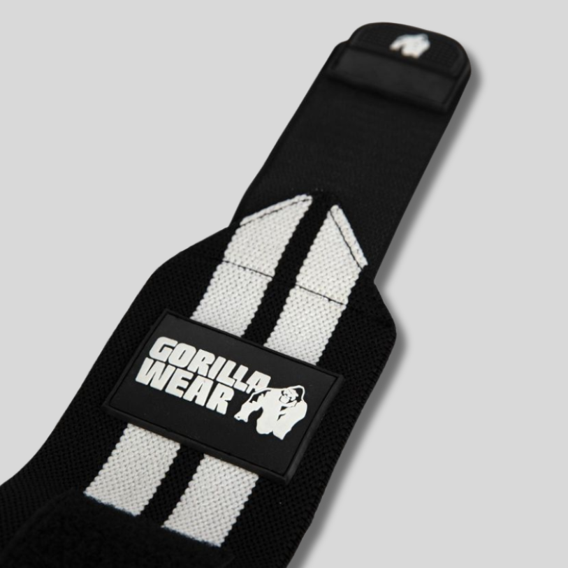GORILLA WEAR Ластични бинтове за лакти Elbow Wraps – Black/White - GetMorePower.bg