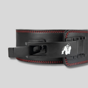 GORILLA WEAR Премиум трибойски колан с лостов механизъм Gorilla Wear 4 Inch Premium Leather Lever Belt – Black - GetMorePower.bg