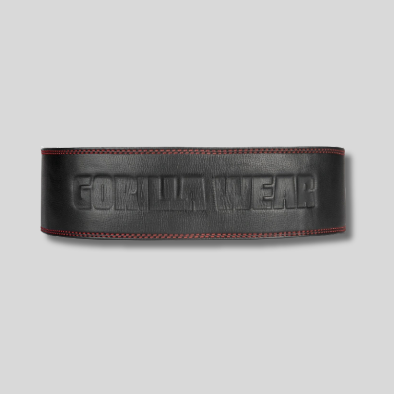 GORILLA WEAR Премиум трибойски колан с лостов механизъм Gorilla Wear 4 Inch Premium Leather Lever Belt – Black - GetMorePower.bg