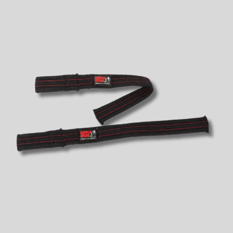 GORILLA WEAR Двойно усилени фитили Hardcore Lifting Straps – Black - GetMorePower.bg