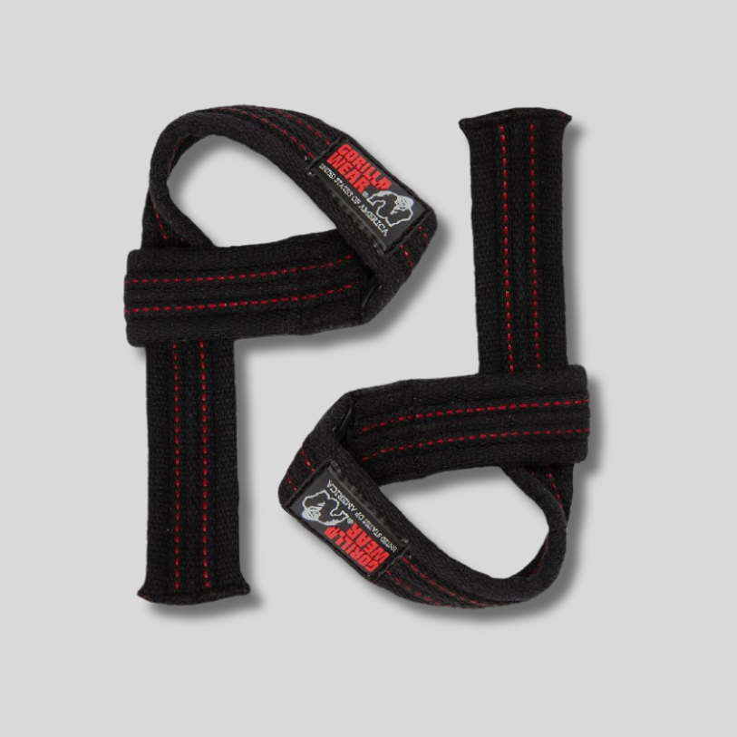 GORILLA WEAR Двойно усилени фитили Hardcore Lifting Straps – Black - GetMorePower.bg