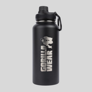 GORILLA WEAR Термос от неръждаема стомана Insulated Stainless Steel Water Bottle 1000ML – Black - GetMorePower.bg