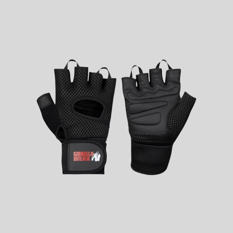 GORILLA WEAR Летни ръкавици за фитнес Jackson Lifting Gloves – Black - GetMorePower.bg
