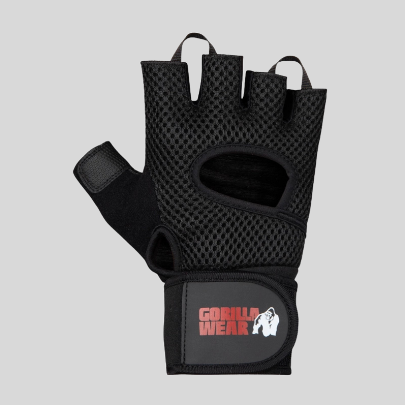 GORILLA WEAR Летни ръкавици за фитнес Jackson Lifting Gloves – Black - GetMorePower.bg