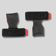 GORILLA WEAR Накитници с гумирана подложка Lifting Grips – Black/Red - GetMorePower.bg