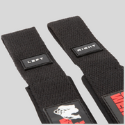 GORILLA WEAR Противоплъзгащи фитили Padded Silicone Lifting Straps – Black - GetMorePower.bg