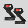 GORILLA WEAR Противоплъзгащи фитили Padded Silicone Lifting Straps – Black - GetMorePower.bg