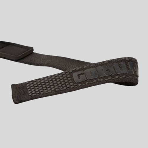 GORILLA WEAR Противоплъзгащи фитили Padded Silicone Lifting Straps – Black - GetMorePower.bg