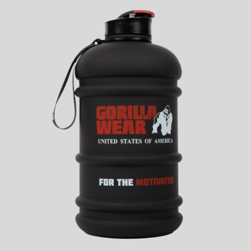 GORILLA WEAR Туба за вода Water Jug 2.2L – Black - GetMorePower.bg