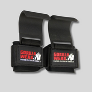 GORILLA WEAR Стоманени куки с накитник Weight Lifting Hooks Black - GetMorePower.bg