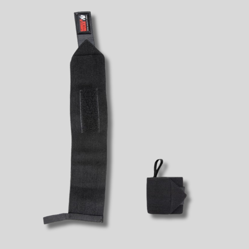 GORILLA WEAR Ластични бинтове за китки Wrist Wraps BASIC – Black/Red - GetMorePower.bg